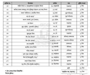 DCCI Holiday Circular 2020