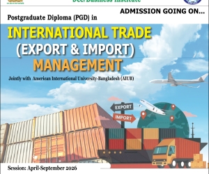 Admission in the PGD in ‘International Trade (Export & Import) Management’.
