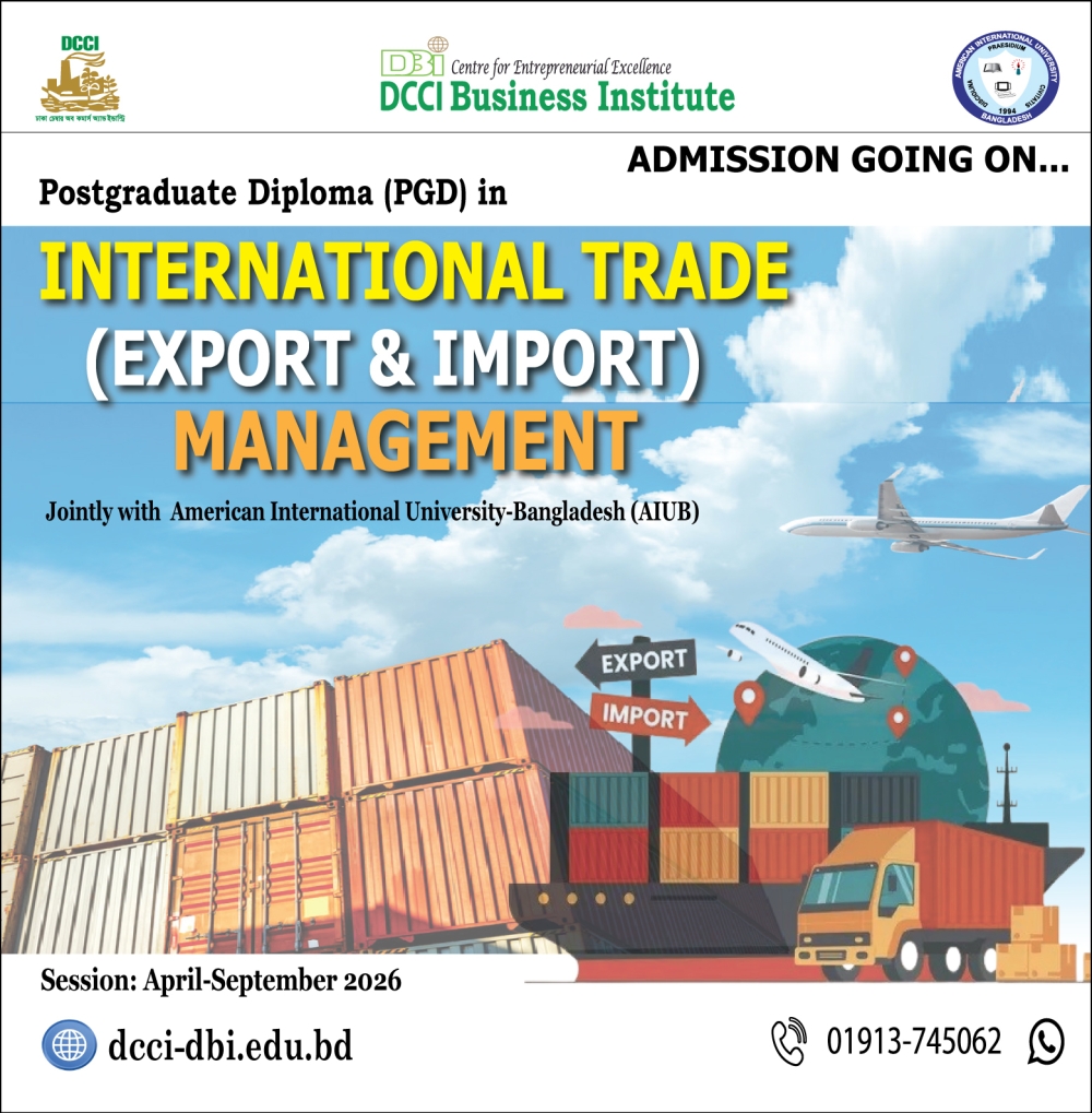Admission in the PGD in ‘International Trade (Export & Import) Management’.
