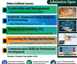 Admission to the following online certificate courses jointly with respective partner Universities/ Institute