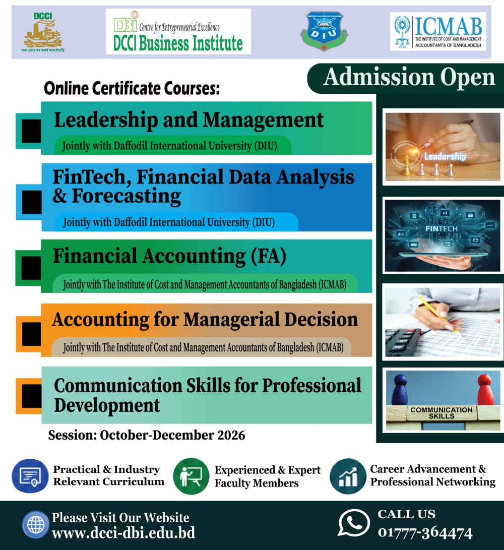 Admission to the following online certificate courses jointly with respective partner Universities/ Institute